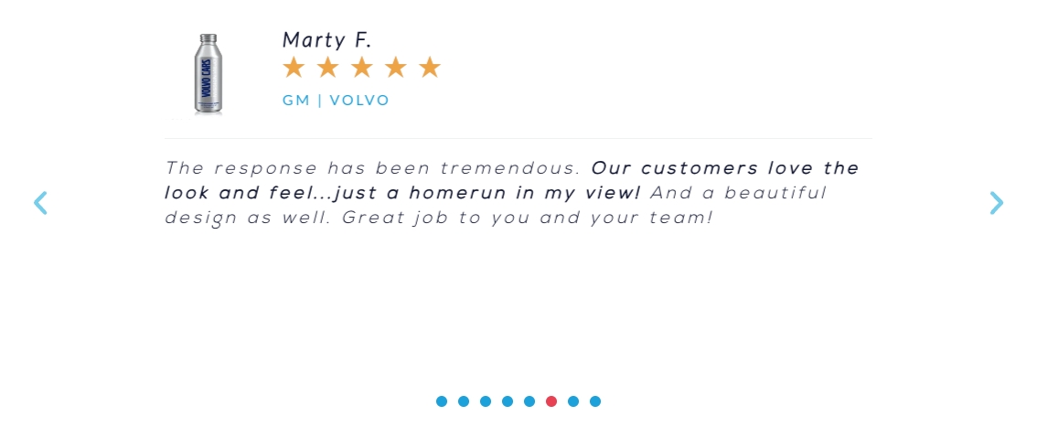 Testimonials Screenshot